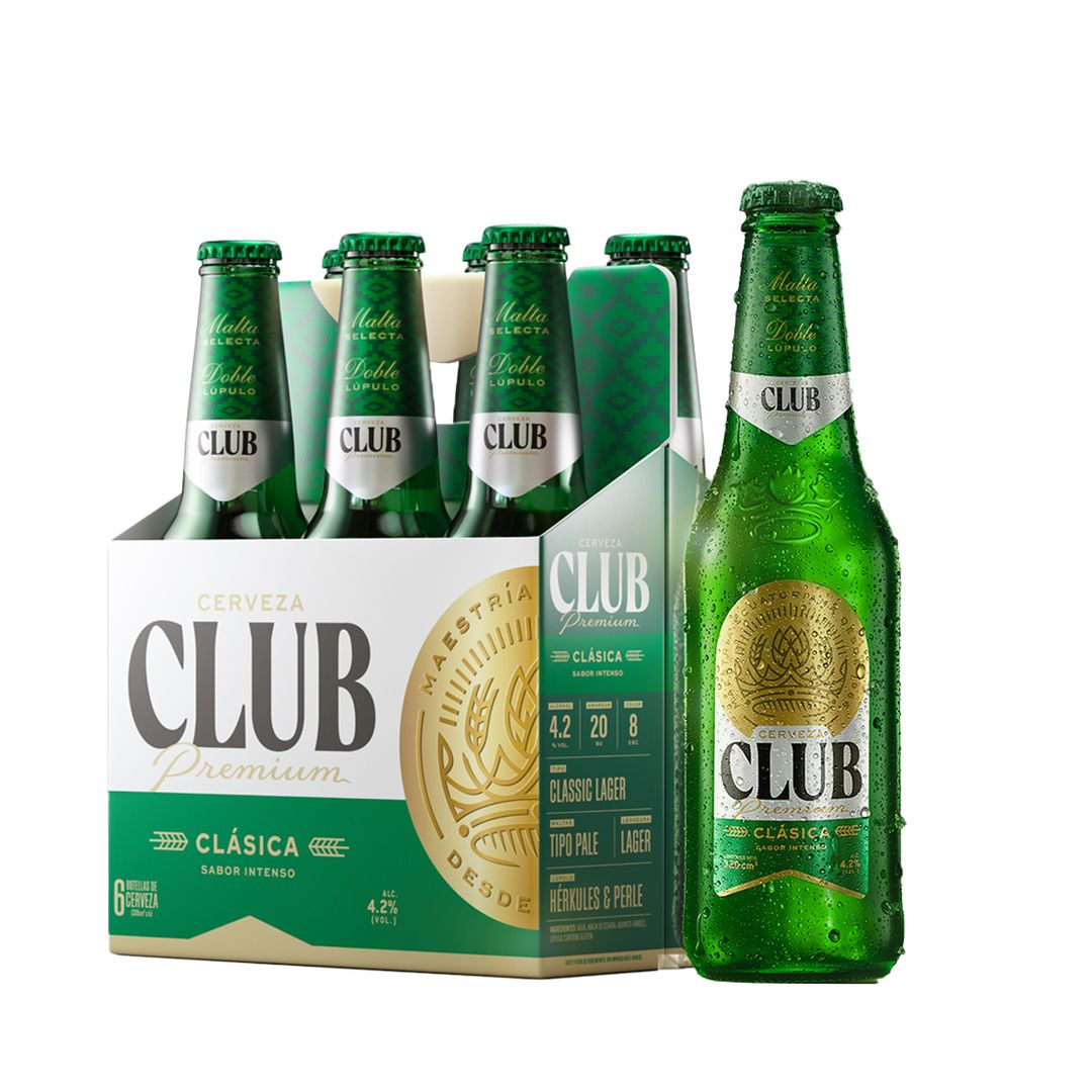 CERVEZA CLUB VERDE BOT SIX PACK