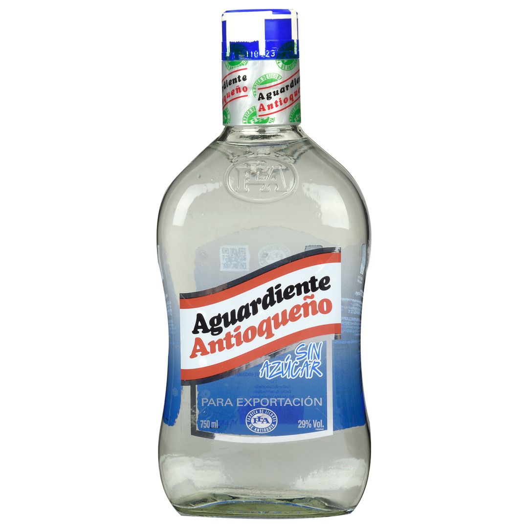 AGUARDIENTE ANTIQUEÑO ROJO SIN AZUCAR 750ML