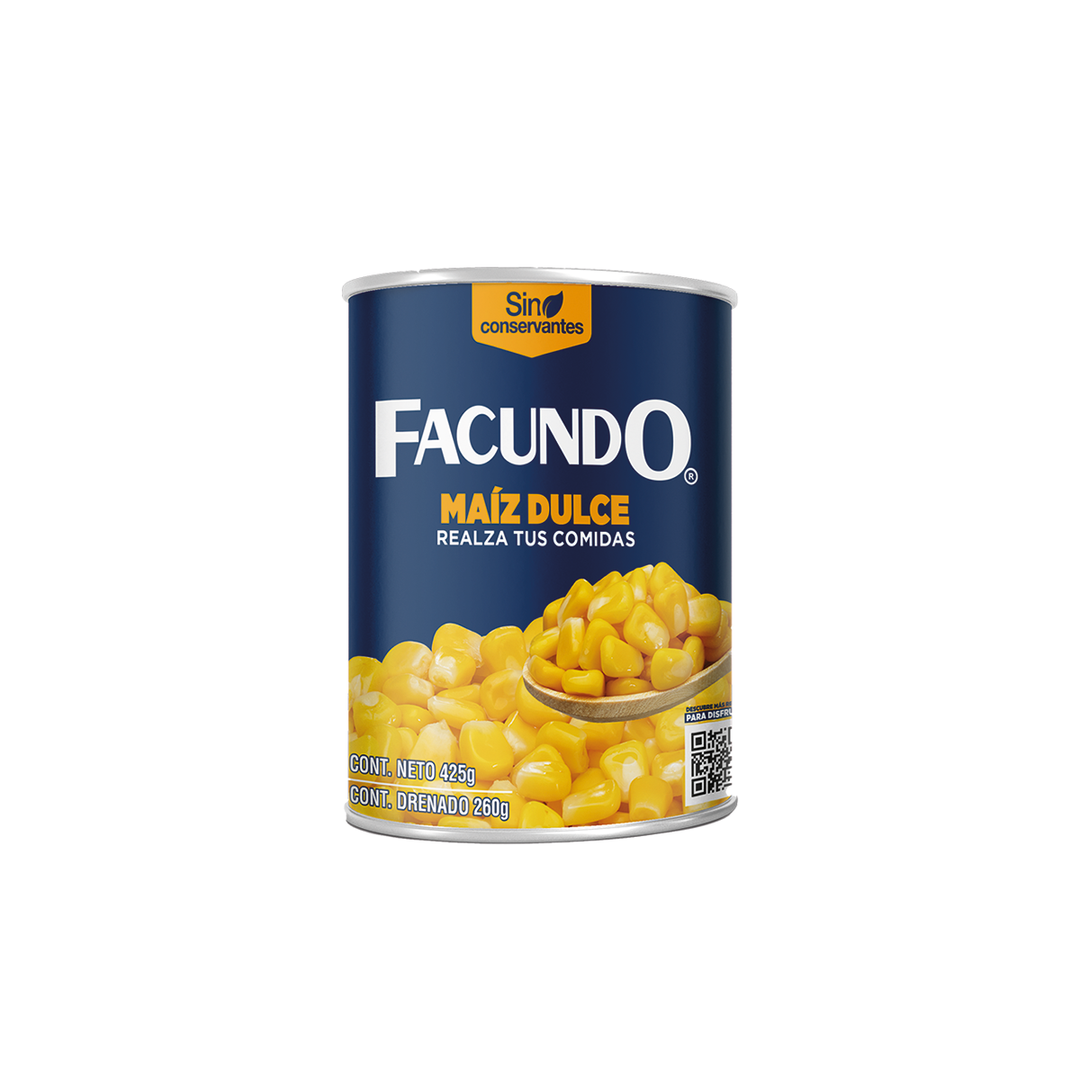 MAIZ DULCE EN LATA FACUNDO 425G